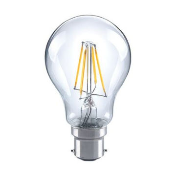 A19 Dimmable claro bombilla LED con B22D 3.5W